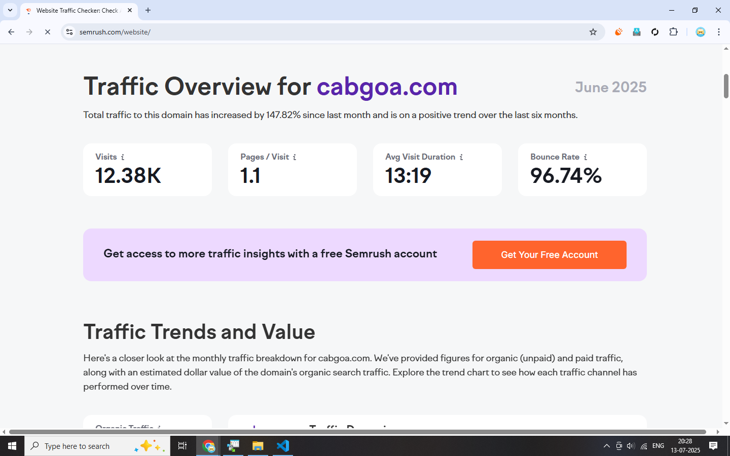 SEO Results Dashboard